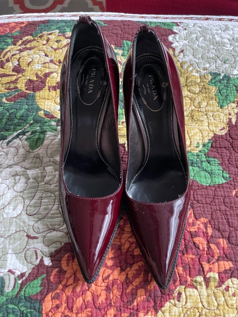 Prada Burgundy Pumps